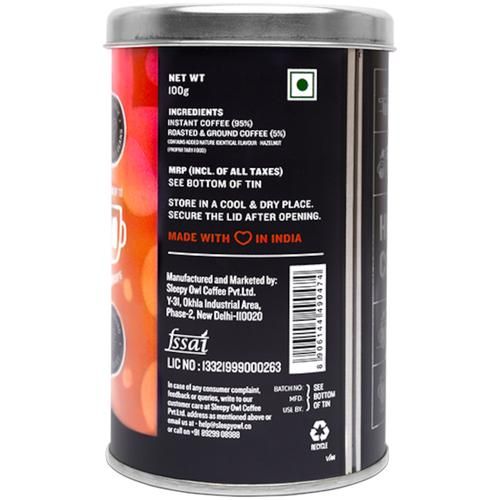 Sleepy Owl Premium Instant Coffee - Hazelnut, 100 g-3.webp